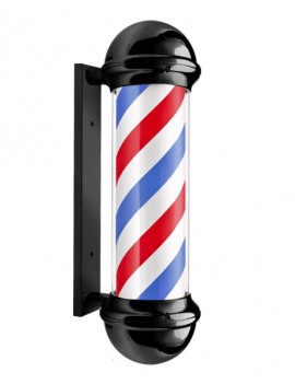 BARBER POLE BLACK 70 CM