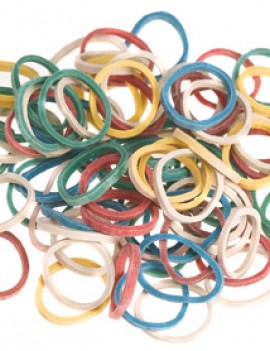 ELASTIC BANDS 500PCS FLUO 20MM